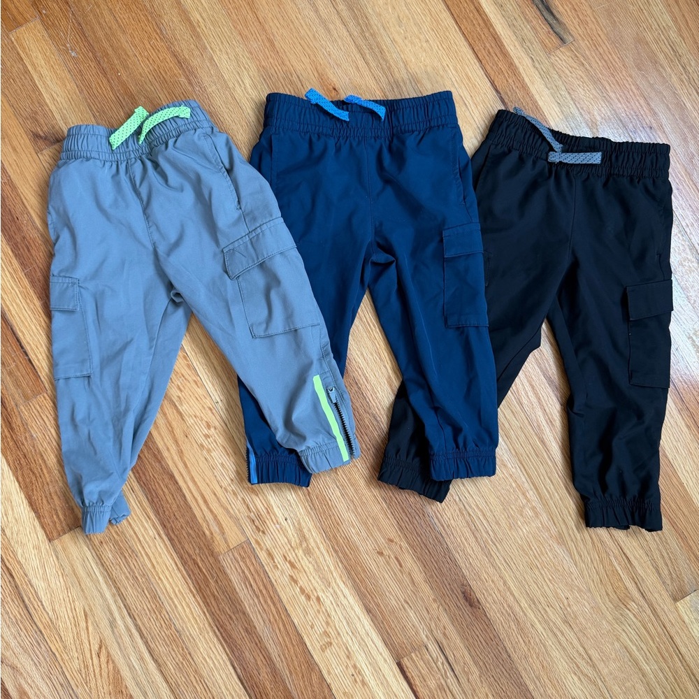 Athletic Works Kids Joggers - Gray, Navy, and Black